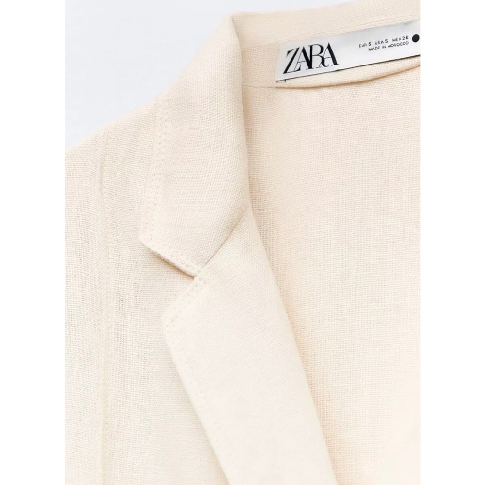 ISO - WANTED - Zara Vented Linen Coat Size Large - Picture 3 of 7